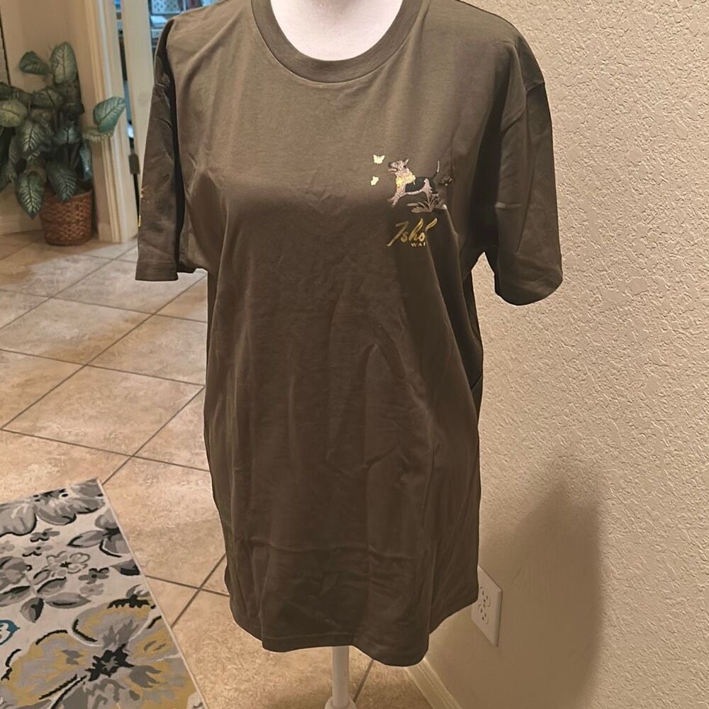 Stance Men's M Crewneck Tee Shirt Ishod Wear Heeler Dog Graphic Olive Green New - Picture 1 of 10